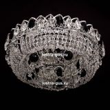 Люстра Кольцо Снежинка черная, диаметр 500 мм, цвет серебро, Люстры Гусь Хрустальный Люстра Кольцо Снежинка черная, диаметр 500 мм, цвет серебро, Люстры Гусь Хрустальный