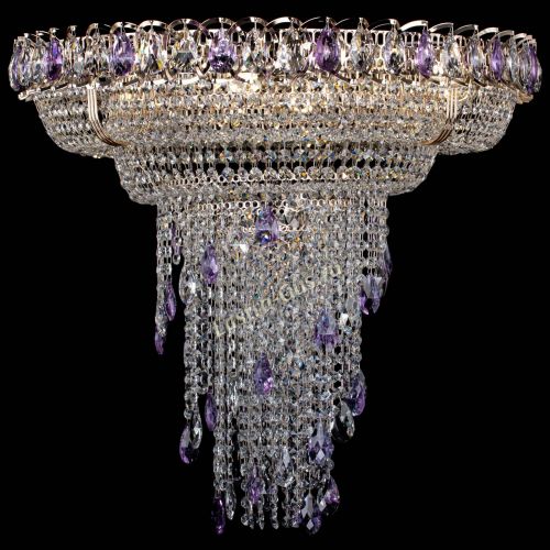 Люстра Кольцо №10 фиолетовая в Химках Гусь Хрустальный
