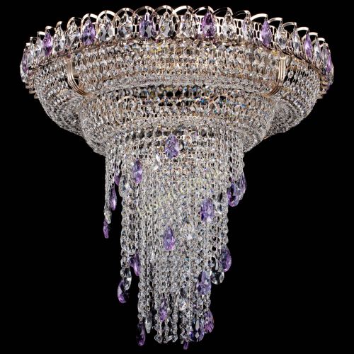 Люстра Кольцо №10 фиолетовая в Химках Гусь Хрустальный