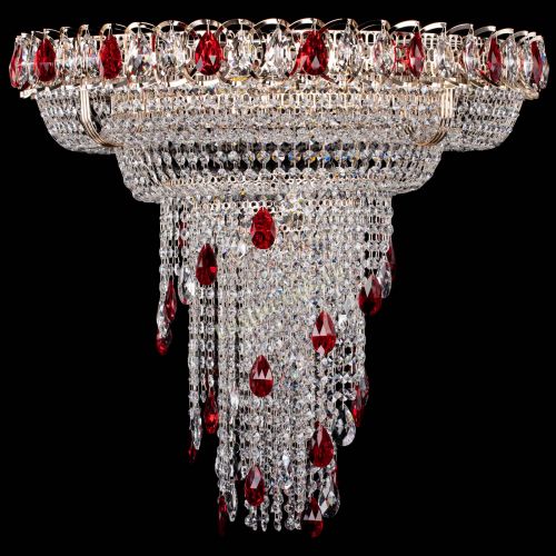 Люстра Кольцо №10 красная в Химках Гусь Хрустальный