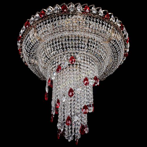 Люстра Кольцо №10 красная в Химках Гусь Хрустальный