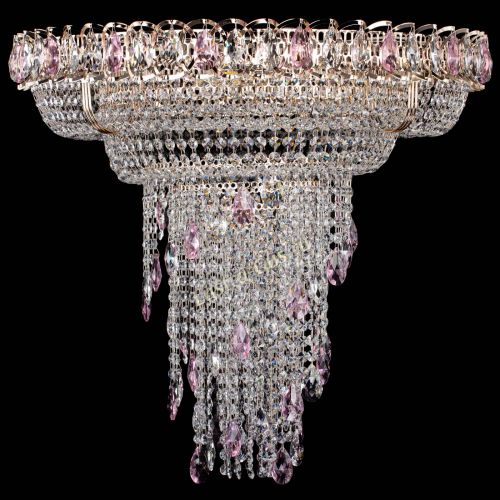 Люстра Кольцо №10 розовая в Химках Гусь Хрустальный