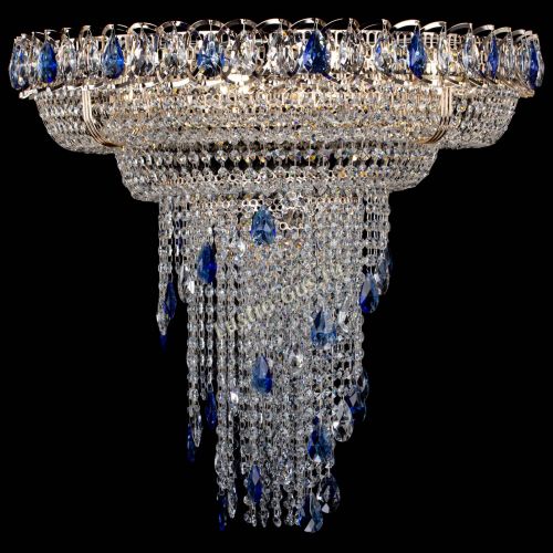 Люстра Кольцо №10 синяя в Химках Гусь Хрустальный