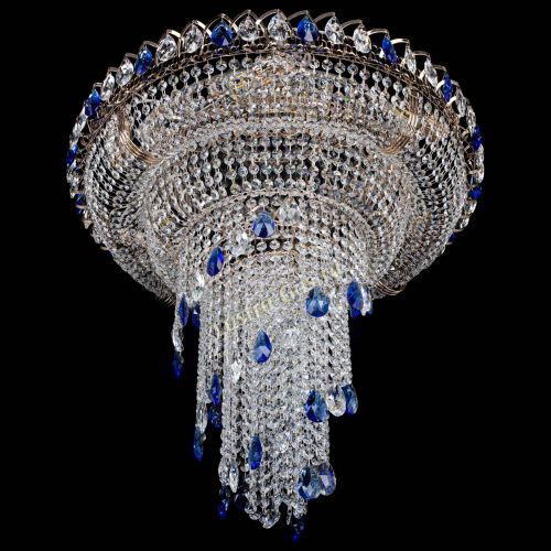 Люстра Кольцо №10 синяя в Химках Гусь Хрустальный