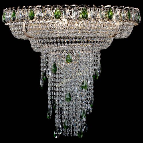Люстра Кольцо №10 зеленая в Химках Гусь Хрустальный