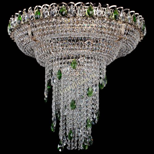 Люстра Кольцо №10 зеленая в Химках Гусь Хрустальный
