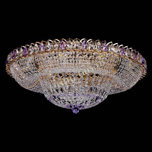 Люстра Кольцо Классика фиолетовая 800 мм в Химках Гусь Хрустальный