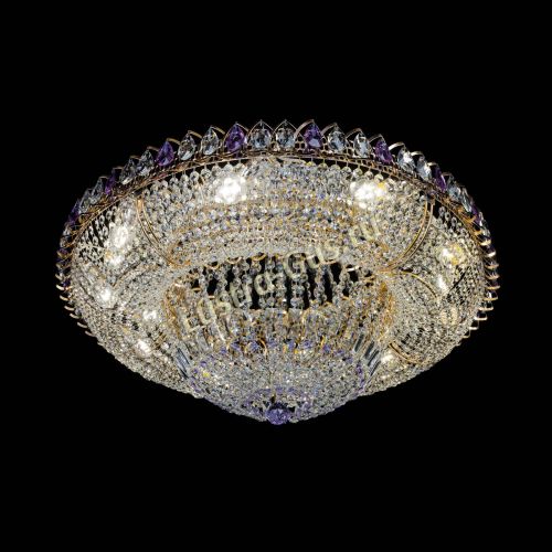 Люстра Кольцо Классика фиолетовая 800 мм в Химках Гусь Хрустальный