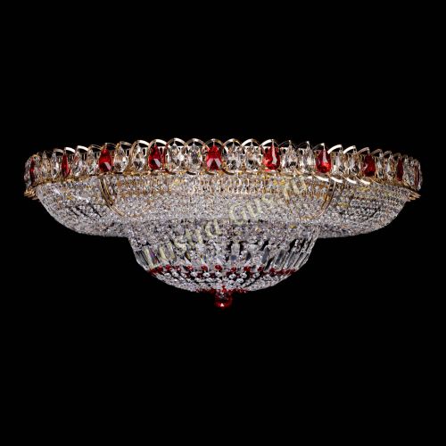 Люстра Кольцо Классика красное 800 мм  в Химках Гусь Хрустальный