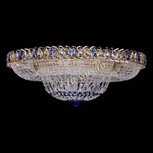 Люстра Кольцо Классика синее 800 мм  в Химках Гусь Хрустальный