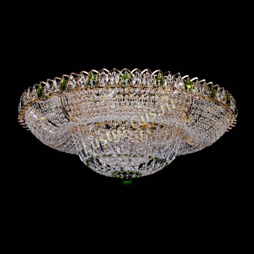 Люстра Кольцо Классика зеленое 800 мм  в Химках Гусь Хрустальный