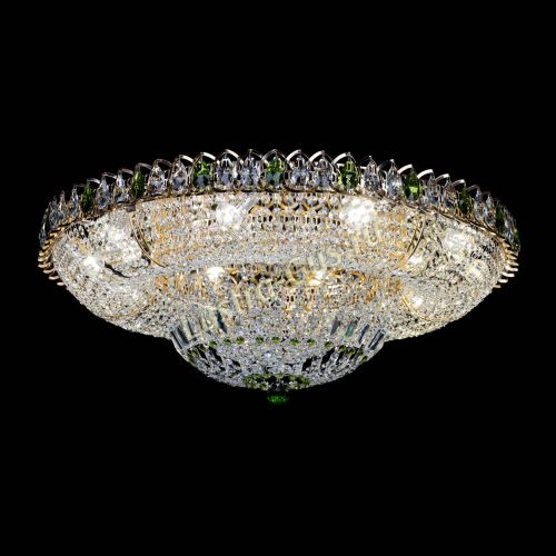 Люстра Кольцо Классика зеленое 800 мм  в Химках Гусь Хрустальный