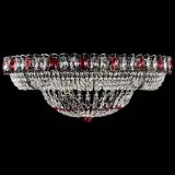 Люстра Кольцо Классика №8 Черная с красными подвесками в Химках Люстра Кольцо Классика №8 Черная с красными подвесками в Химках