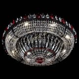 Люстра Кольцо Классика №8 Черная с красными подвесками в Химках Люстра Кольцо Классика №8 Черная с красными подвесками в Химках