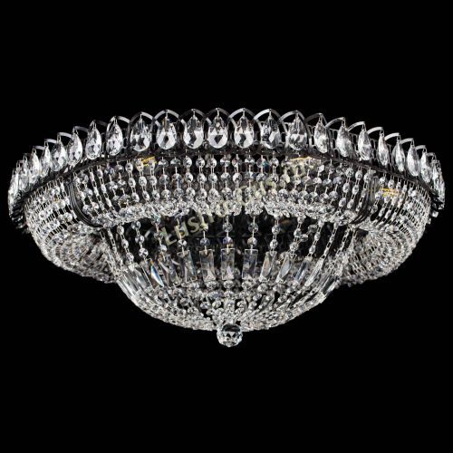 Люстра Кольцо Классика №8 Черная в Химках Гусь Хрустальный