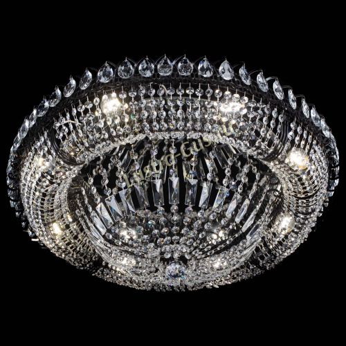 Люстра Кольцо Классика №8 Черная в Химках Гусь Хрустальный