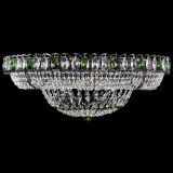 Люстра Кольцо Классика №8 Черная с зелеными подвесками в Химках Люстра Кольцо Классика №8 Черная с зелеными подвесками в Химках