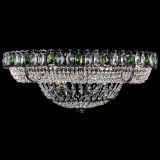 Люстра Кольцо Классика №8 Черная с зелеными подвесками в Химках Люстра Кольцо Классика №8 Черная с зелеными подвесками в Химках