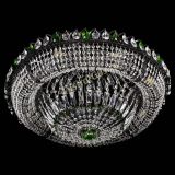 Люстра Кольцо Классика №8 Черная с зелеными подвесками в Химках Люстра Кольцо Классика №8 Черная с зелеными подвесками в Химках