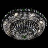 Люстра Кольцо Классика №8 Черная с зелеными подвесками в Химках Люстра Кольцо Классика №8 Черная с зелеными подвесками в Химках