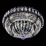 Люстра Кольцо Классика Черная с фиолетовыми подвесками в Химках Люстра Кольцо Классика Черная с фиолетовыми подвесками в Химках