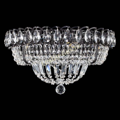 Люстра Кольцо Классика Черная в Химках Гусь Хрустальный