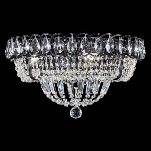 Люстра Кольцо Классика Черная в Химках Гусь Хрустальный