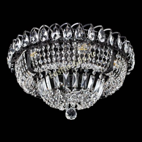 Люстра Кольцо Классика Черная в Химках Гусь Хрустальный