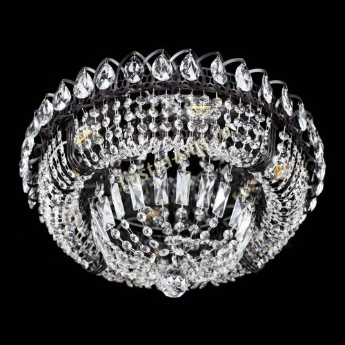 Люстра Кольцо Классика Черная в Химках Гусь Хрустальный