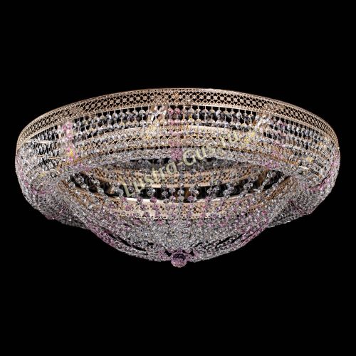 Люстра Кольцо Классика Венеция розовая в Химках Гусь Хрустальный