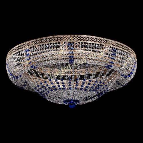 Люстра Кольцо Классика Венеция синяя в Химках Гусь Хрустальный