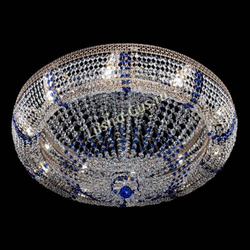 Люстра Кольцо Классика Венеция синяя в Химках Гусь Хрустальный