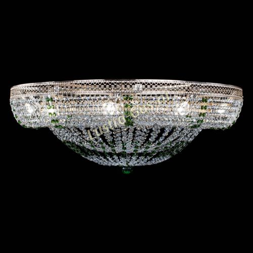 Люстра Кольцо Классика Венеция зеленая в Химках Гусь Хрустальный