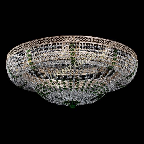 Люстра Кольцо Классика Венеция зеленая в Химках Гусь Хрустальный