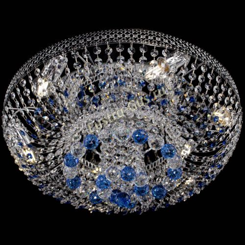 Люстра Кольцо Венеция №44 синяя в Химках Гусь Хрустальный