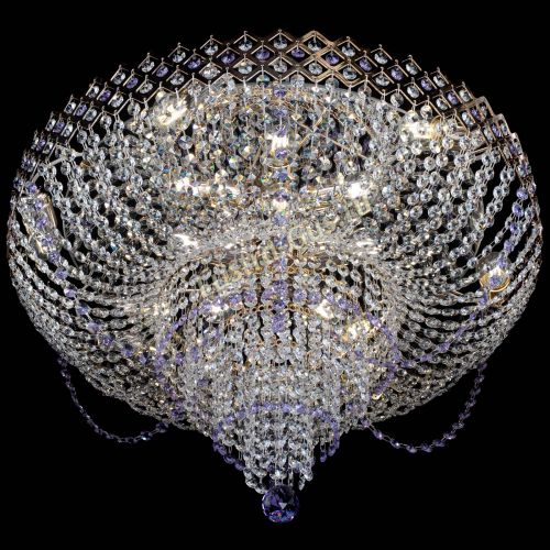 Люстра Корона №11 фиолетовая в Химках Гусь Хрустальный