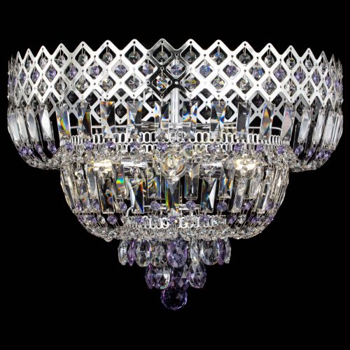 Люстра Корона №5 фиолетовая в Химках Гусь Хрустальный