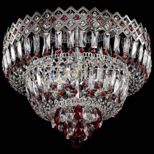 Люстра Корона №5 красная в Химках Гусь Хрустальный