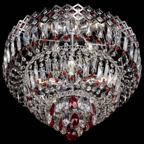 Люстра Корона №5 красная в Химках Гусь Хрустальный