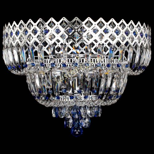Люстра Корона №5 синяя в Химках Гусь Хрустальный