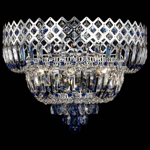 Люстра Корона №5 синяя в Химках Гусь Хрустальный