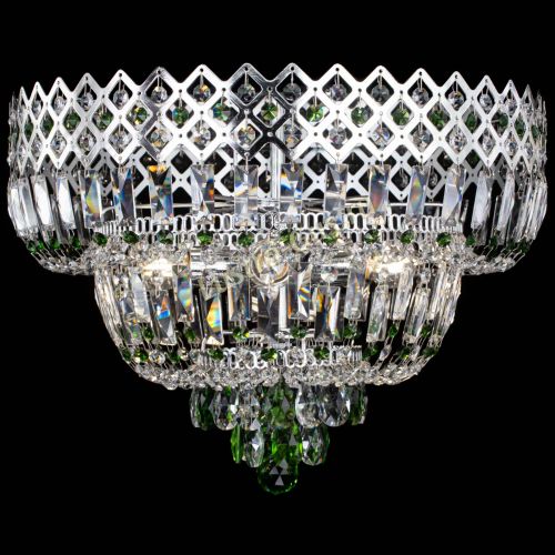 Люстра Корона №5 зеленая в Химках Гусь Хрустальный