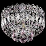 Люстра Корона пластинка №1 розовая в Химках