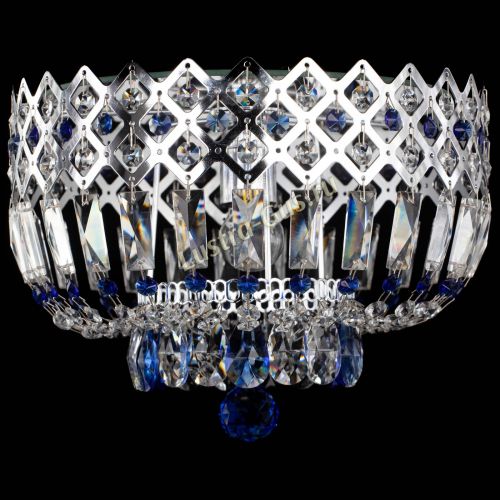 Люстра Корона пластинка №1 синяя в Химках Гусь Хрустальный