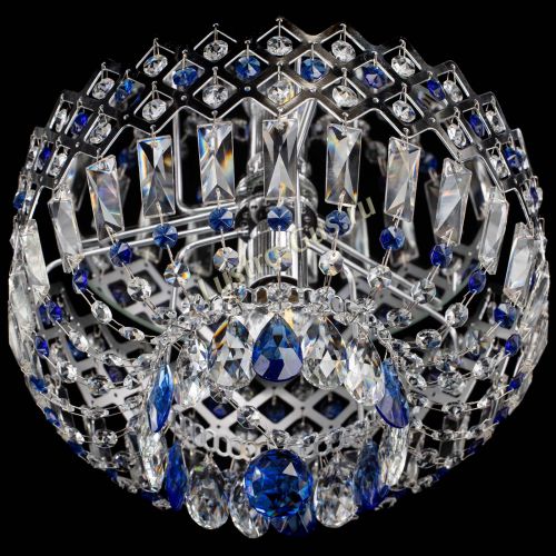 Люстра Корона пластинка №1 синяя в Химках Гусь Хрустальный