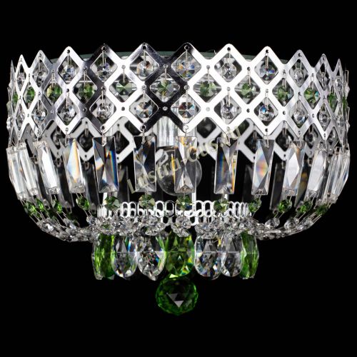 Люстра Корона пластинка №1 зеленая в Химках Гусь Хрустальный