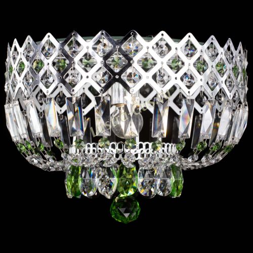 Люстра Корона пластинка №1 зеленая в Химках Гусь Хрустальный