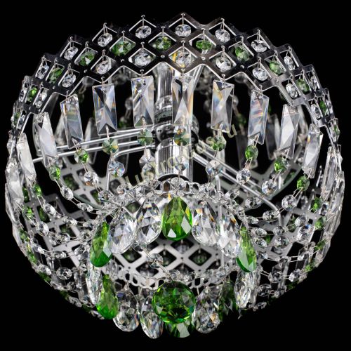 Люстра Корона пластинка №1 зеленая в Химках Гусь Хрустальный