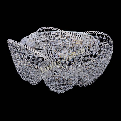 Люстра Космея №3 Белая в Химках Гусь Хрустальный