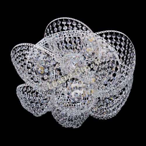 Люстра Космея №3 Белая в Химках Гусь Хрустальный